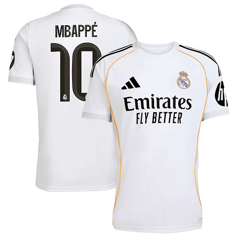 Camisola Principal Real Madrid 25/26 - Mbappé 10