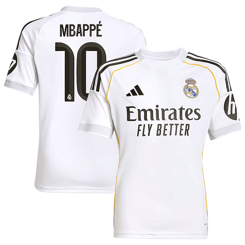 Criança - Camisola principal Real Madrid 25/26 - Mbappé 10
