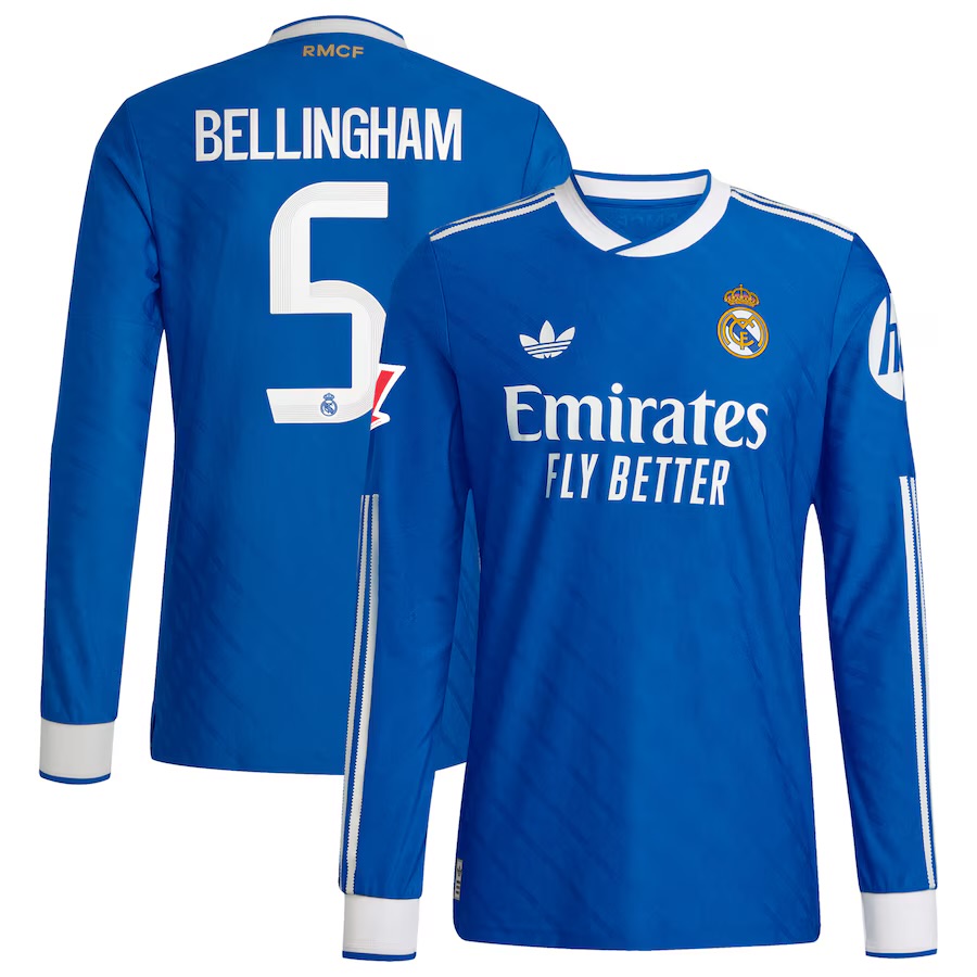 3ª Camisola Real Madrid 25/26 - Bellingham 5 - Manga comprida 4