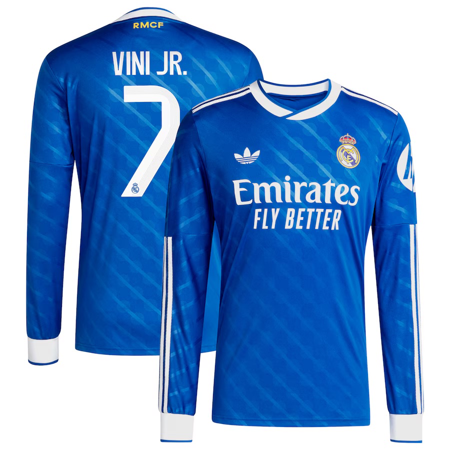 3ª Camisola Real Madrid 25/26 - Vini Jr. 7 - Manga comprida 1
