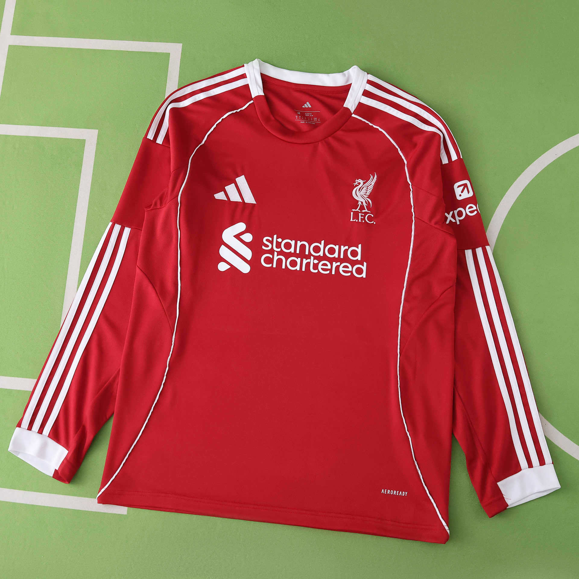 Camisola principal Liverpool 25/26 - Versão Adepto - Manga comprida 1