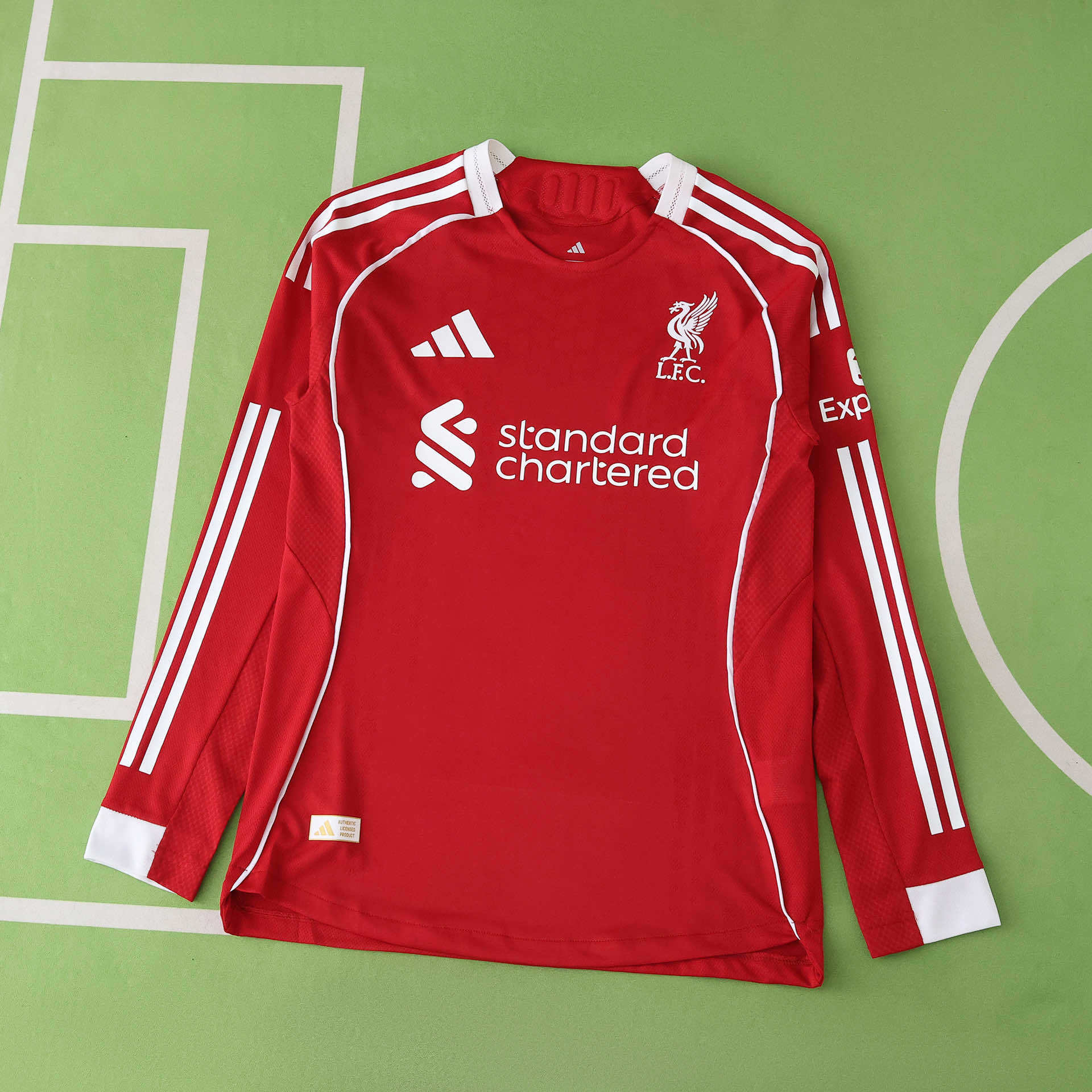 Camisola principal Liverpool 25/26 - Versão jogador - Manga comprida 1