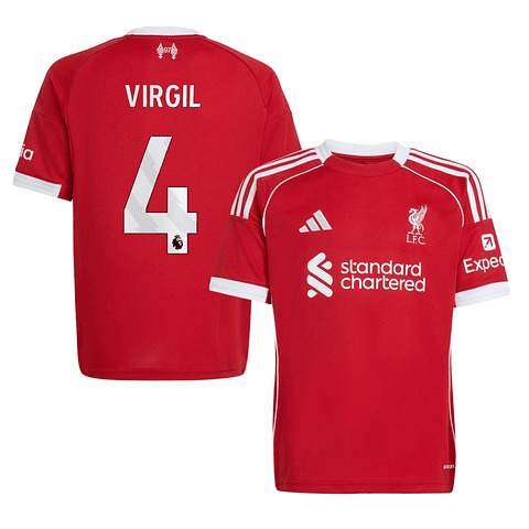 Criança - Camisola principal Liverpool 25/26 - Virgil 4