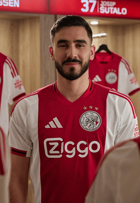 Camisola principal Ajax 25/26 - Versão adepto