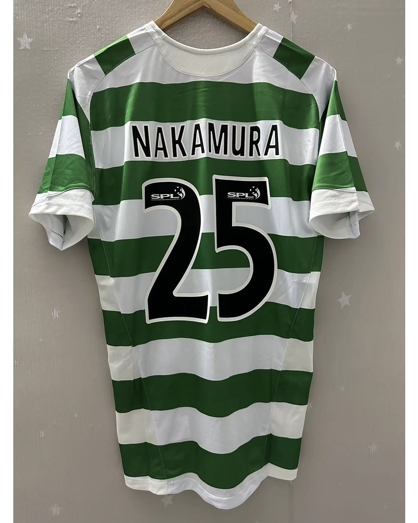 Camisola principal Celtic 2005/2006 - Nakamura 25 - Versão adepto 1