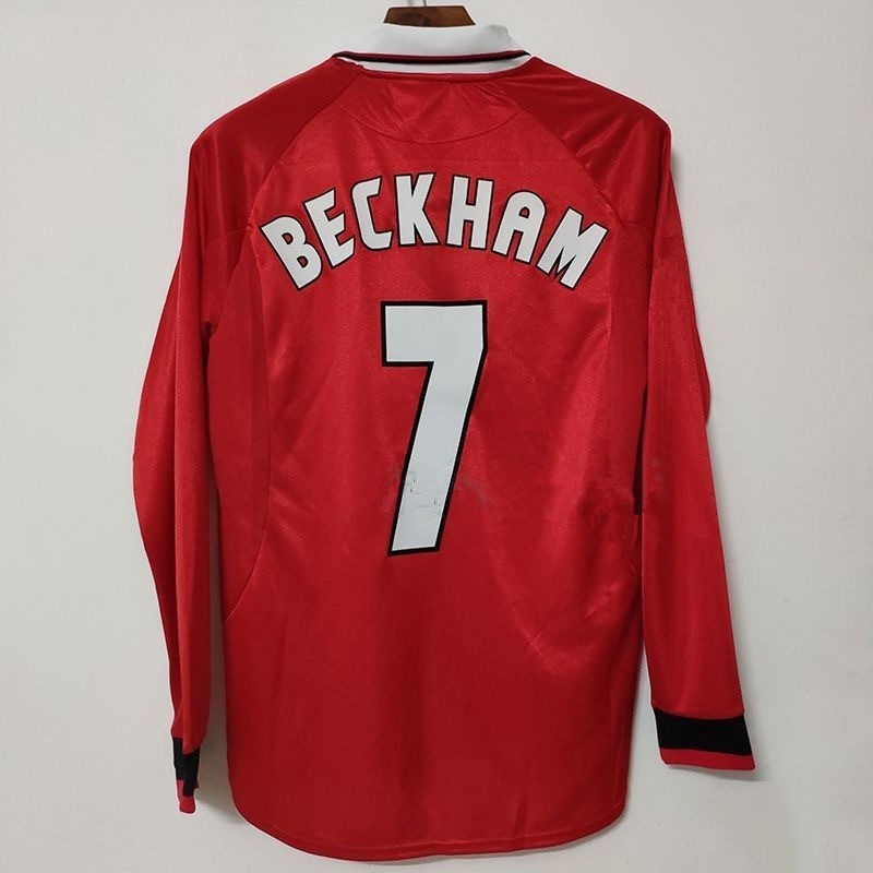 Camisola principal Man United 1999/2000 - Beckham 7 - Manga comprida - Versão adepto 1