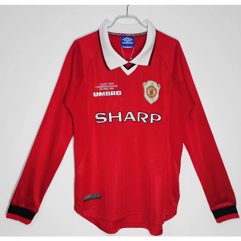 Camisola principal Man United 1999/2000 - Beckham 7 - Manga comprida - Versão adepto 2