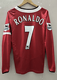 Camisola principal Manchester United 2004/2006 - Ronaldo 7 - Manga comprida - Versão adepto - Thumbnail 1