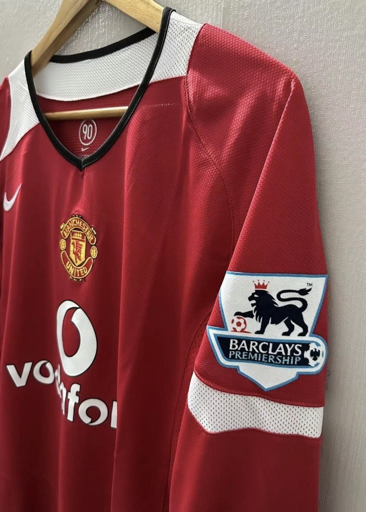 Camisola principal Manchester United 2004/2006 - Ronaldo 7 - Manga comprida - Versão adepto 3