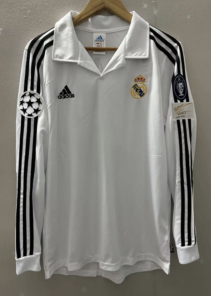 Camisola principal Real Madrid 2001/2002 - Zidane 5 - Manga comprida - Versão adepto 2