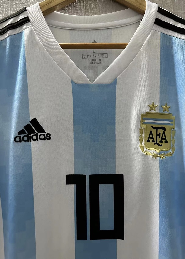 Camisola principal Argentina Mundial 2018 - Messi 10 - Versão adepto 4