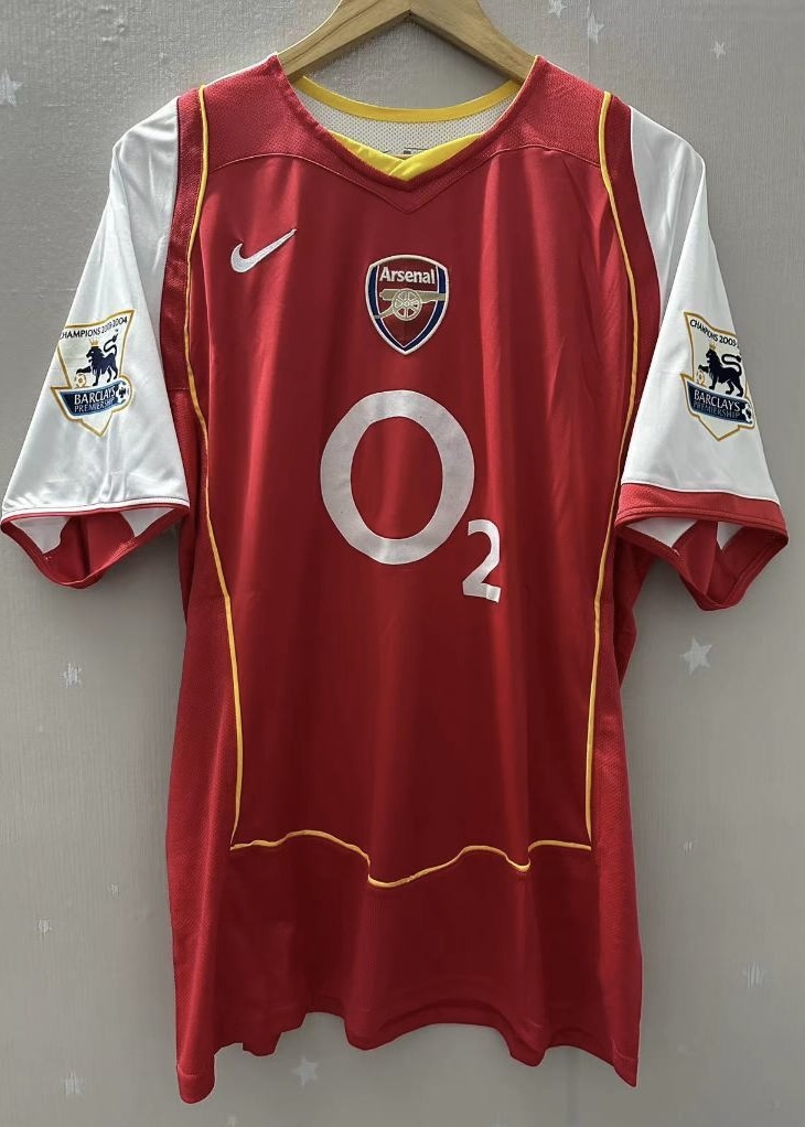Camisola principal Arsenal 2004/2005 - Henry 14 - Manga comprida - Versão adepto 2