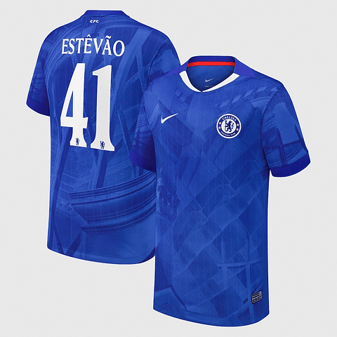 Criança - Camisola principal Chelsea 25/26 - Estêvão 41