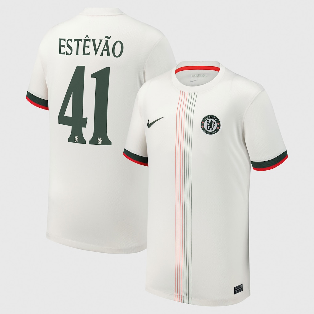 Criança - Camisola alternativa Chelsea 25/26 - Estêvão 41 1