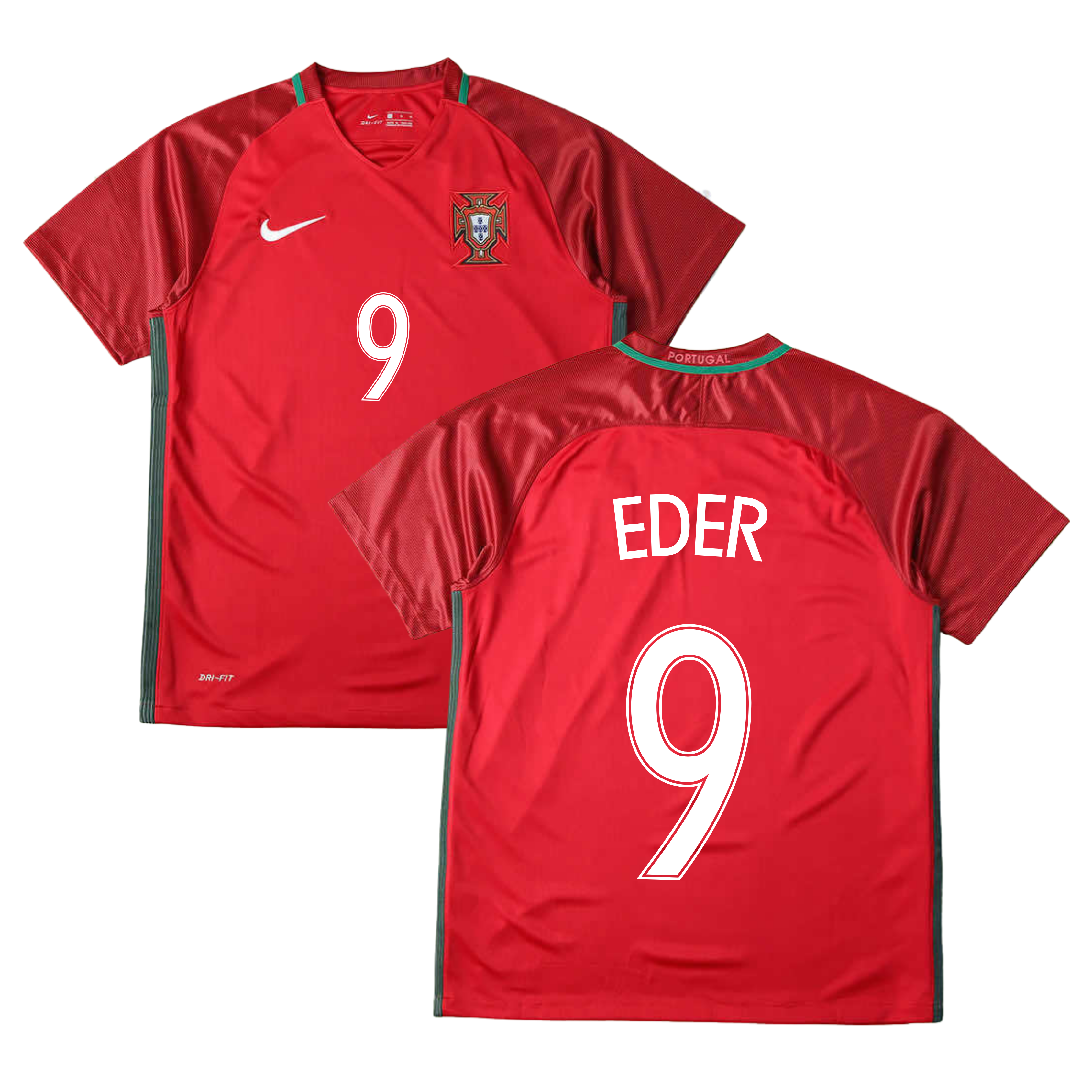 Camisola principal Portugal 2016 - Eder 9 - Versão adepto 1