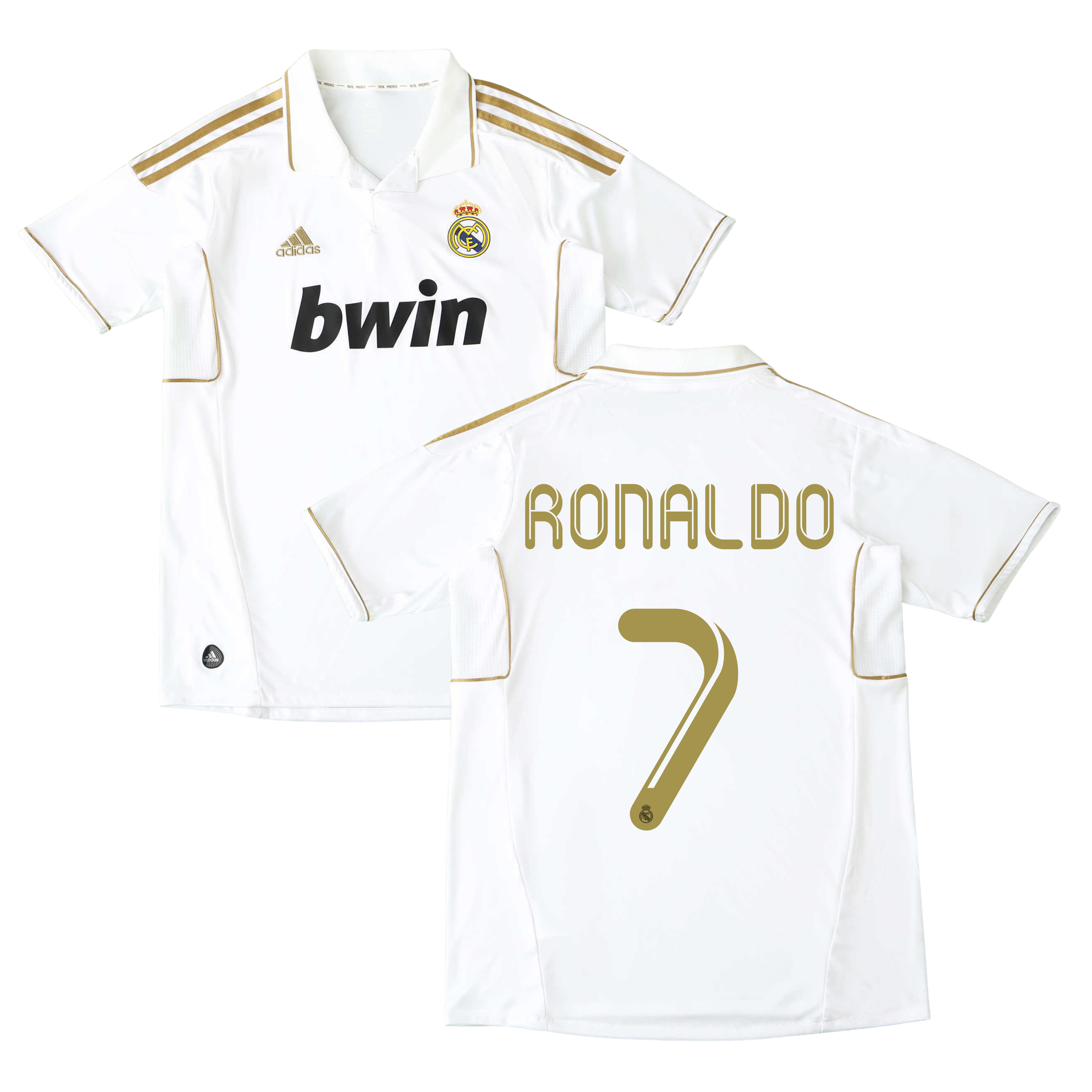 Camisola principal Real Madrid 2011/2012 - Ronaldo 7 - Versão adepto 1