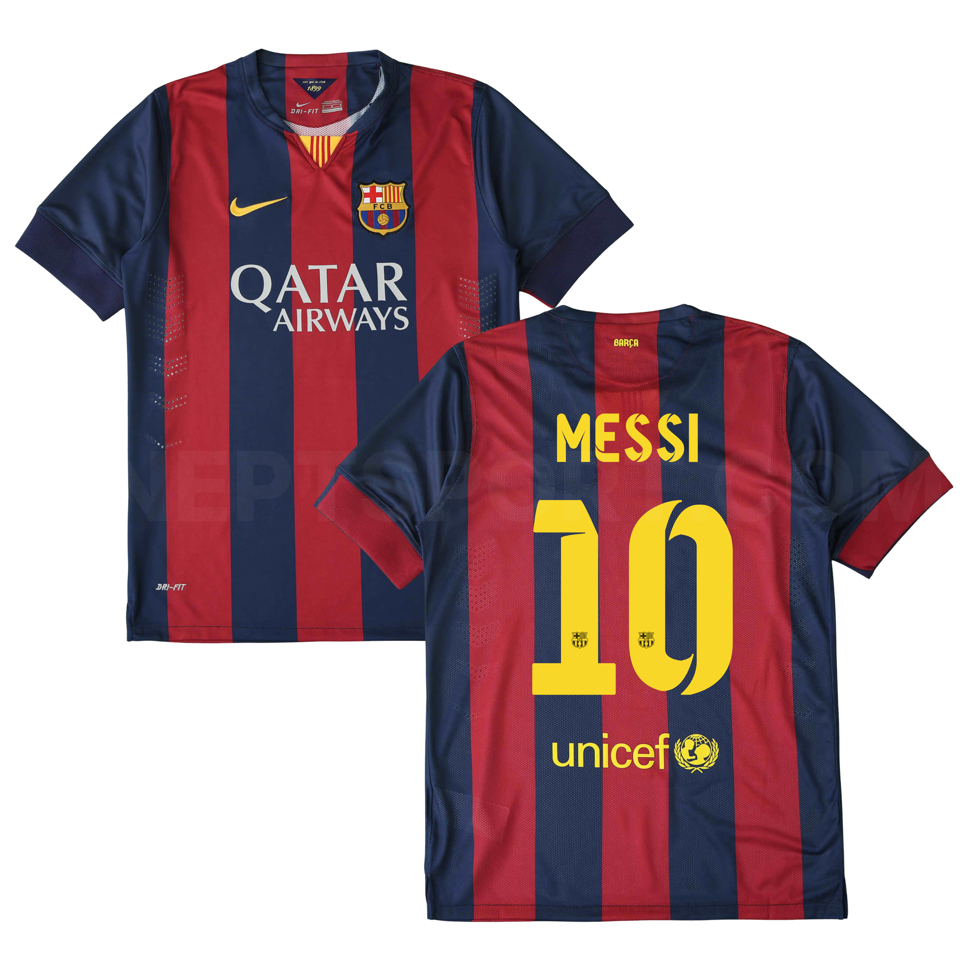Camisola principal Barcelona 2014/2015 - Messi 10 - Versão adepto 1