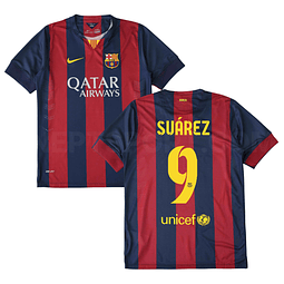 Camisola principal Barcelona 2014/2015 - Suárez 9 - Versão adepto