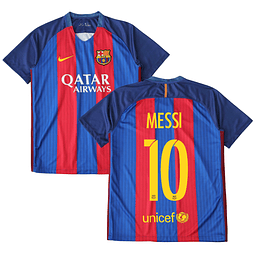 Camisola principal Barcelona 2016/2017 - Messi 10 - Versão adepto