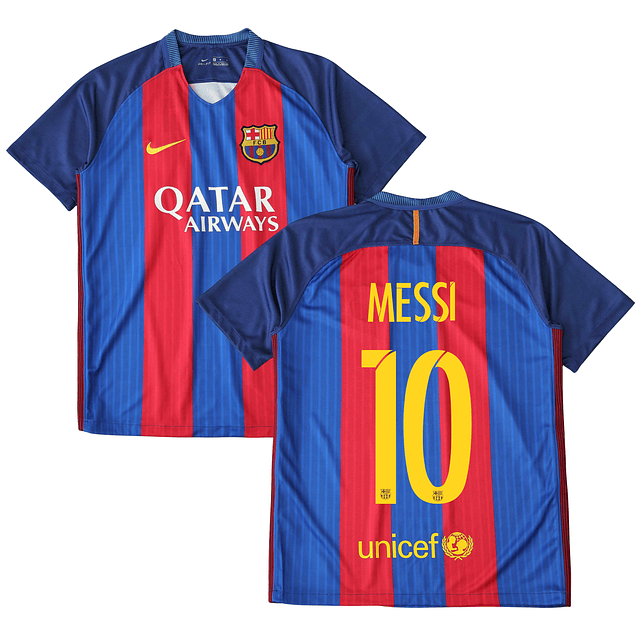 Camisola principal Barcelona 2016/2017 - Messi 10 - Versão adepto