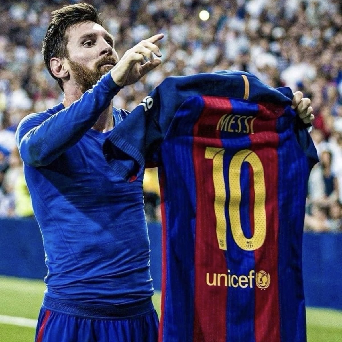 Camisola principal Barcelona 2016/2017 - Messi 10 - Versão adepto 2