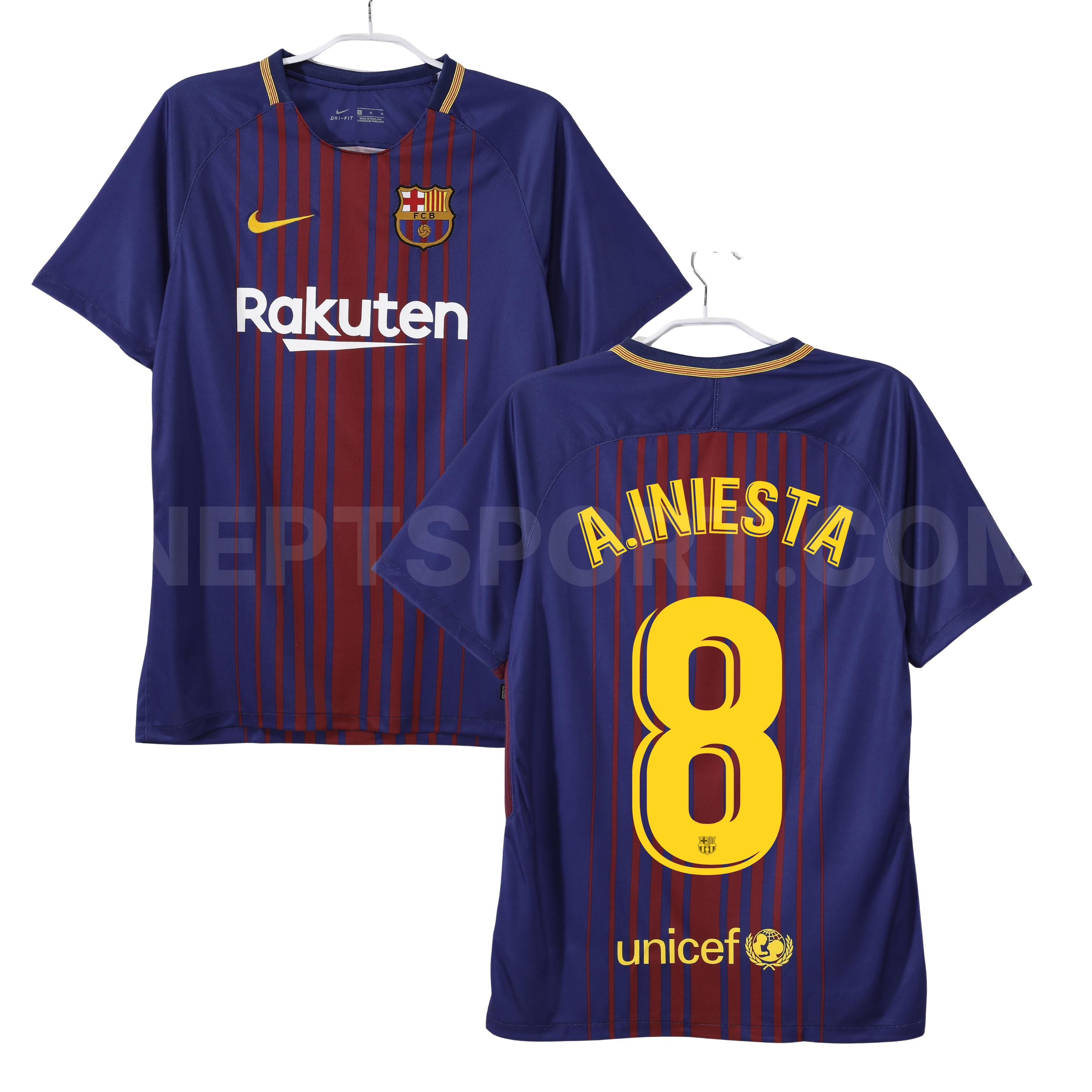 Camisola principal Barcelona 2017/2018 - A.Iniesta 8 - Versão adepto 1