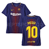 Camisola principal Barcelona 2017/2018 - Messi 10 - Versão adepto