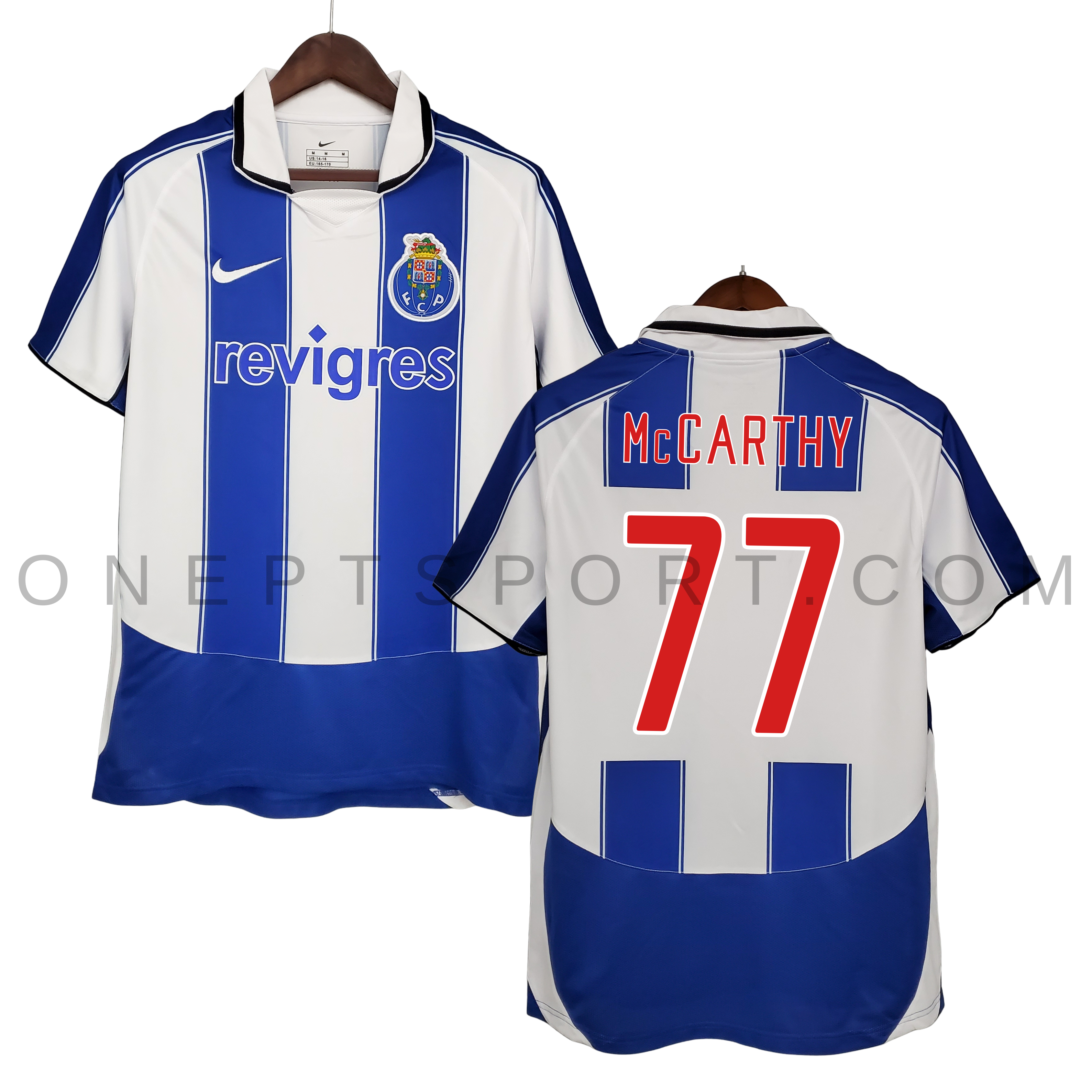 Camisola principal FC Porto 2003/2004 - McCarthy 77 - Versão adepto 1