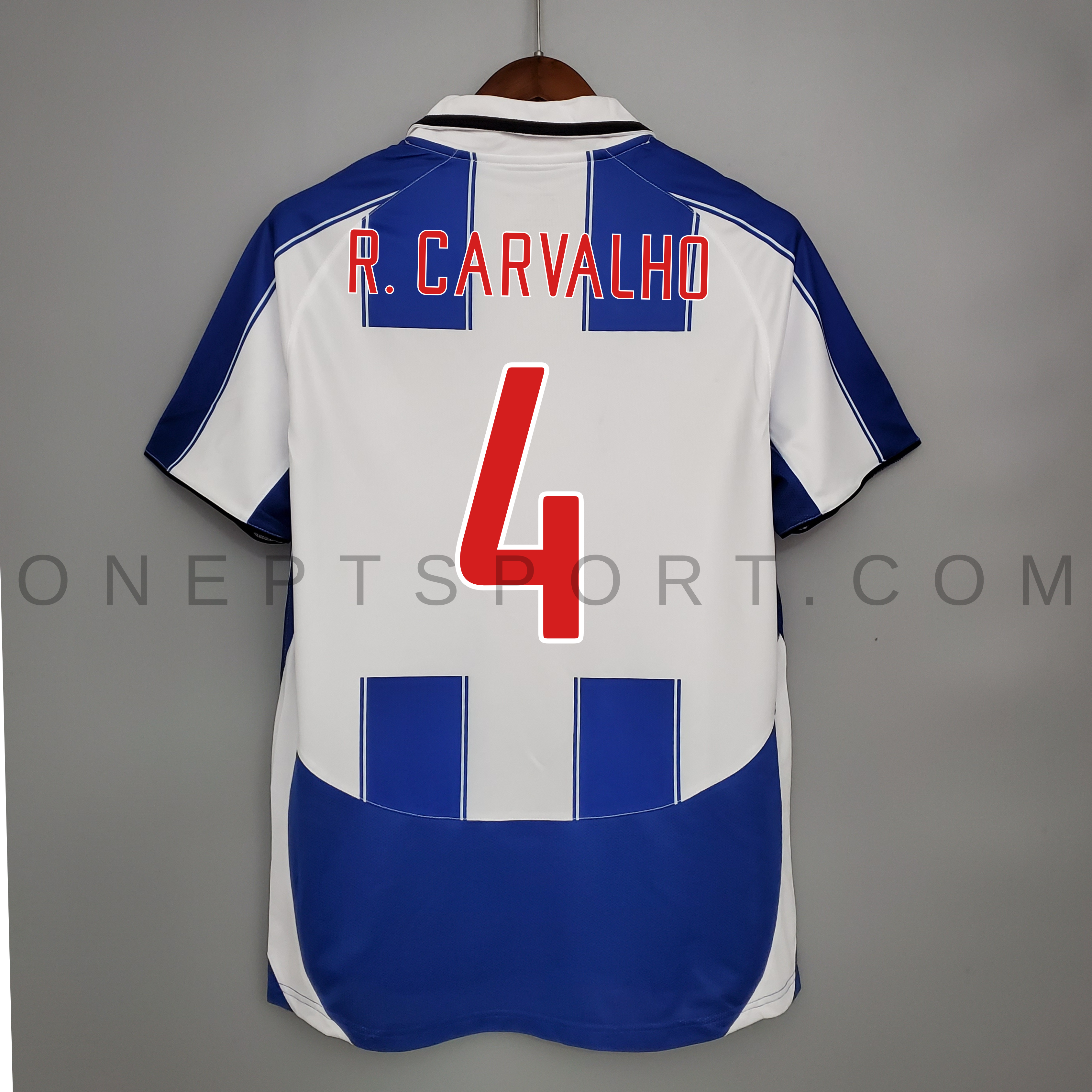 Camisola principal FC Porto 2003/2004 - R.Carvalho 4 - Versão adepto 3