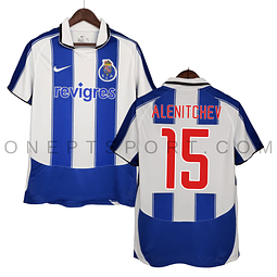 Camisola principal FC Porto 2003/2004 - Alenitchev 15 - Versão adepto
