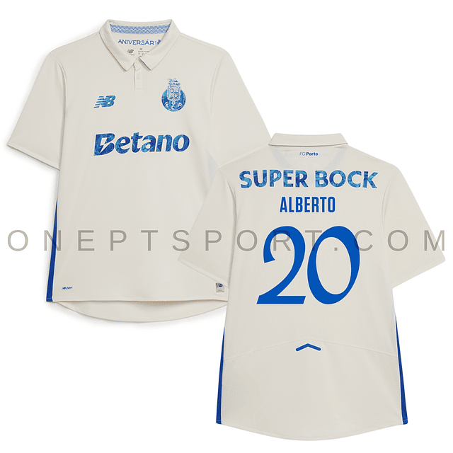 3ª Camisola FC Porto 25/26 - Alberto 20 - Versão adepto