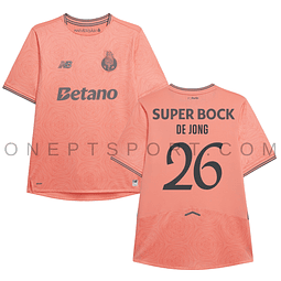 Camisola alternativa FC Porto 25/26 - De Jong 26 - Versão adepto