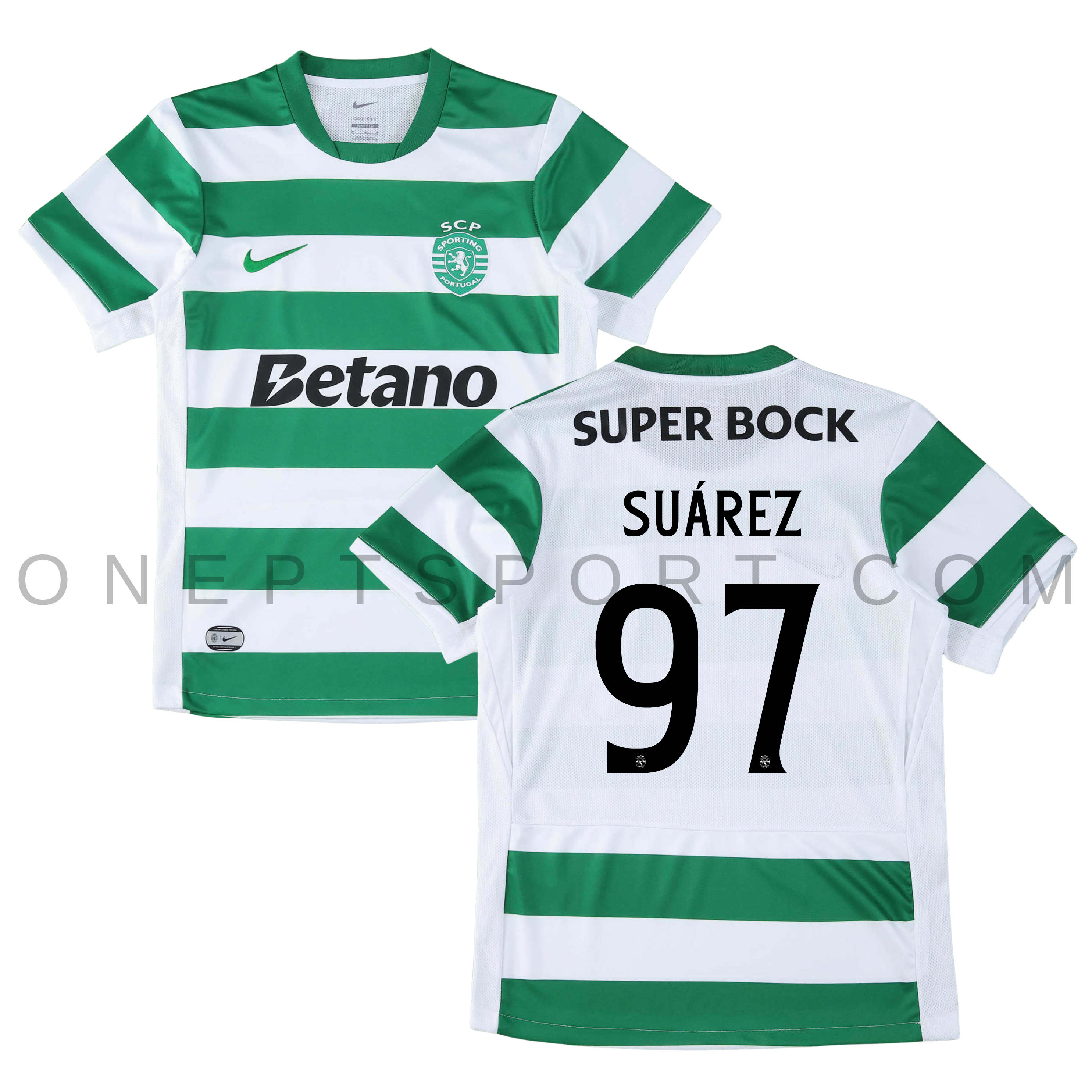 Camisola principal Sporting CP 25/26 - Suárez 97 - Versão adepto 1