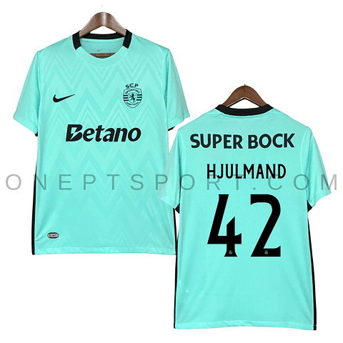 3ª Camisola Sporting CP 25/26 - Hjulmand 42 - Versão adepto