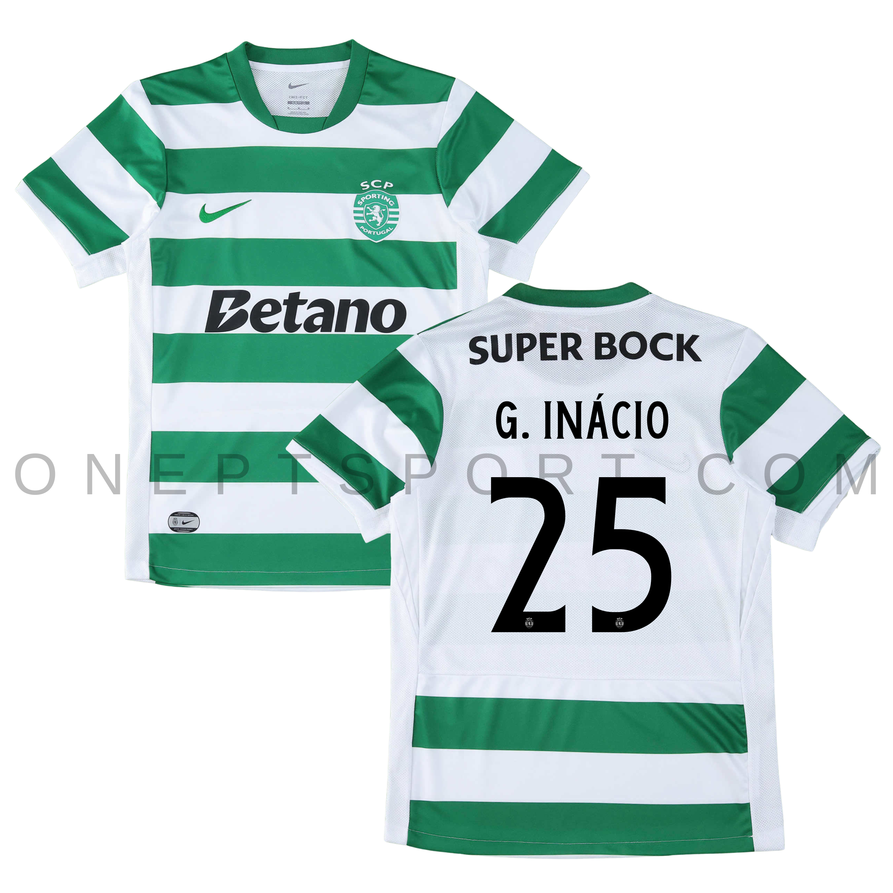 Camisola principal Sporting CP 25/26 - G. Inácio 25 - Versão adepto 1