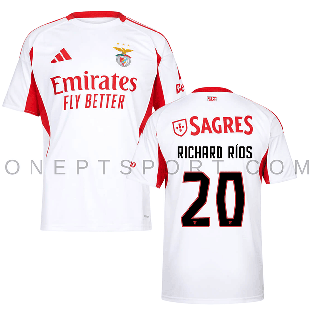 Camisola alternativa SL Benfica 25/26 - Richard Ríos 20 - Versão adepto