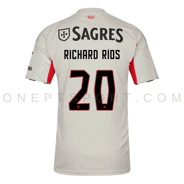 3ª Camisola SL Benfica 25/26 - Richard Ríos 20 - Versão adepto