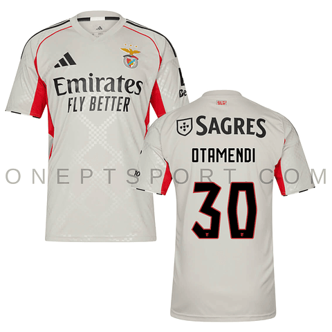 3ª Camisola SL Benfica 25/26 - Otamendi 30 - Versão adepto