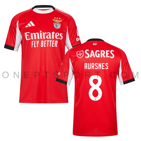 Criança - Camisola principal SL Benfica 25/26 - Aursnes 8