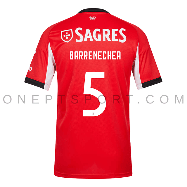 Camisola principal SL Benfica 25/26 - Barrenechea 5 - Versão adepto