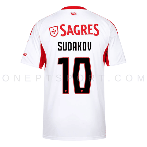 Camisola alternativa SL Benfica 25/26 - Sudakov 10 - Versão adepto