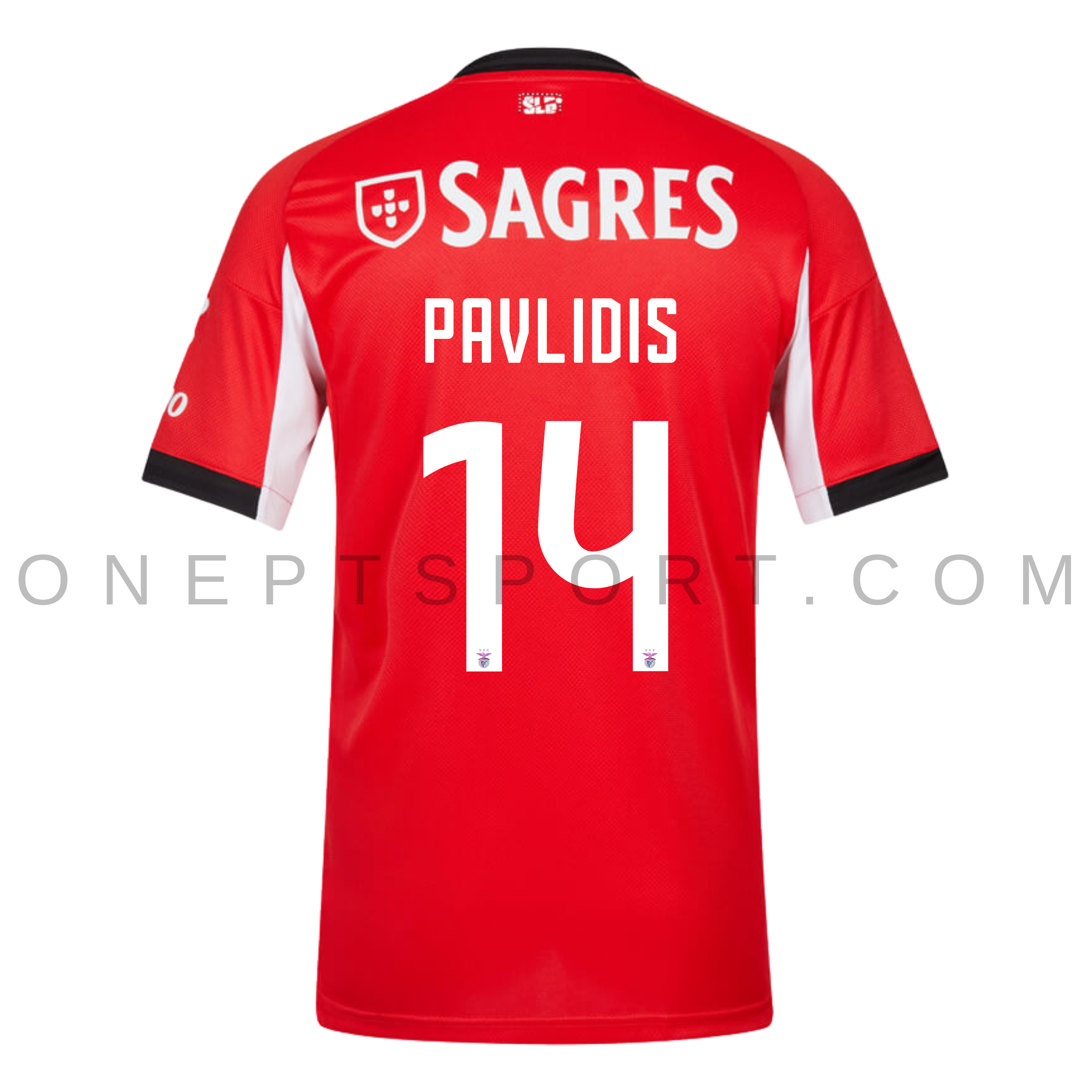 Camisola principal SL Benfica 25/26 - Pavlidis 14 - Versão adepto 3