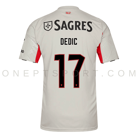 3ª Camisola SL Benfica 25/26 - Dedic 17 - Versão adepto