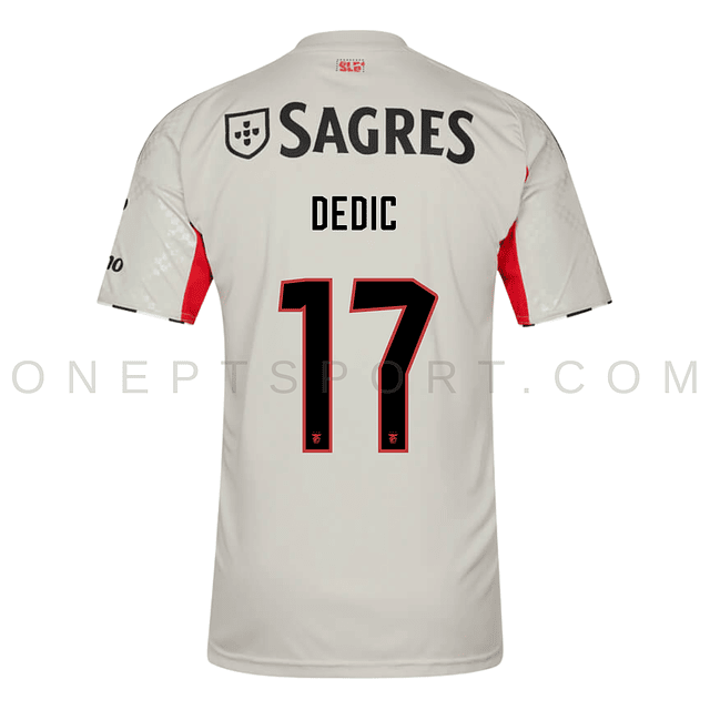 3ª Camisola SL Benfica 25/26 - Dedic 17 - Versão adepto