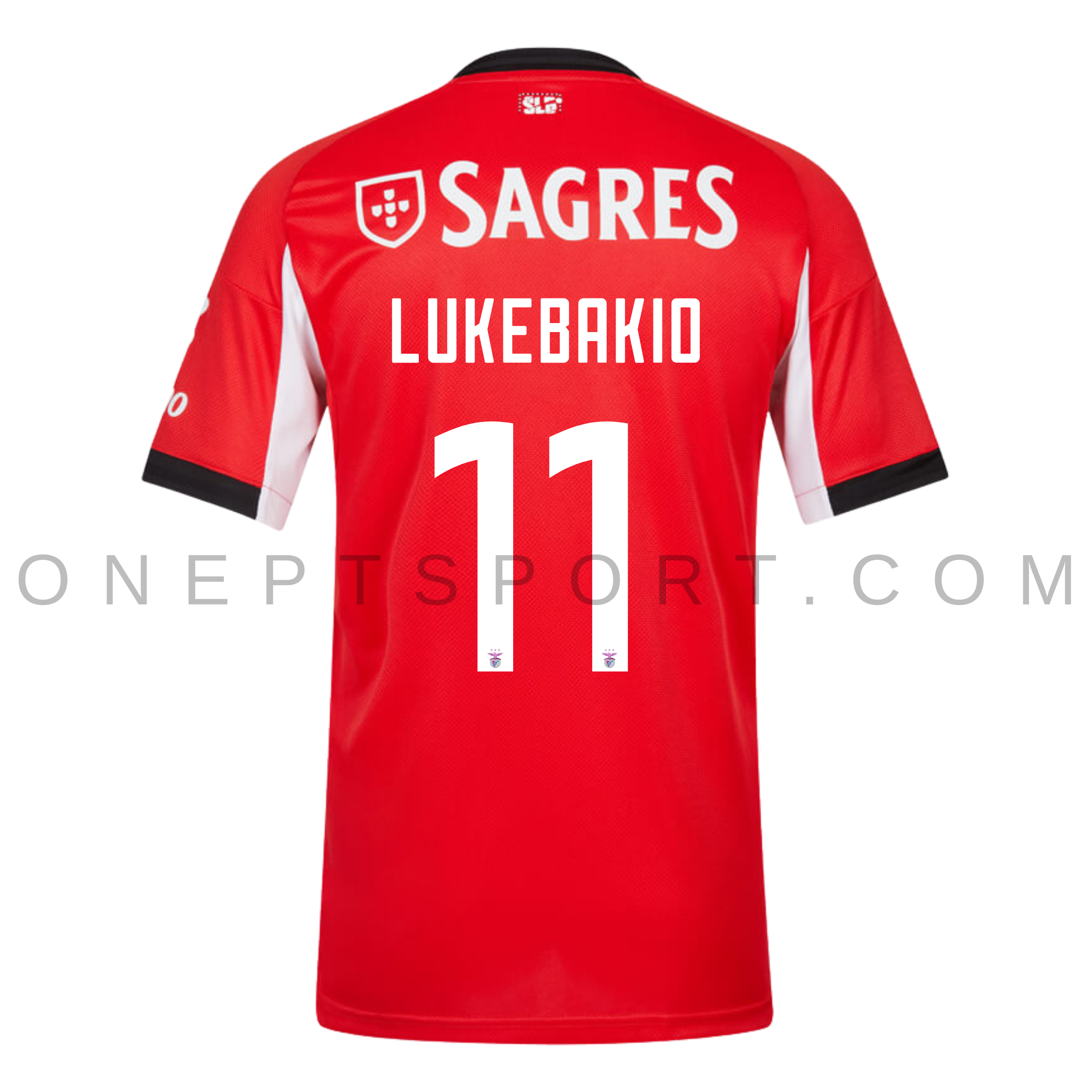 Camisola principal SL Benfica 25/26 - Lukebakio 11 - Versão adepto 3