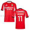 Camisola principal SL Benfica 25/26 - Lukebakio 11 - Versão adepto