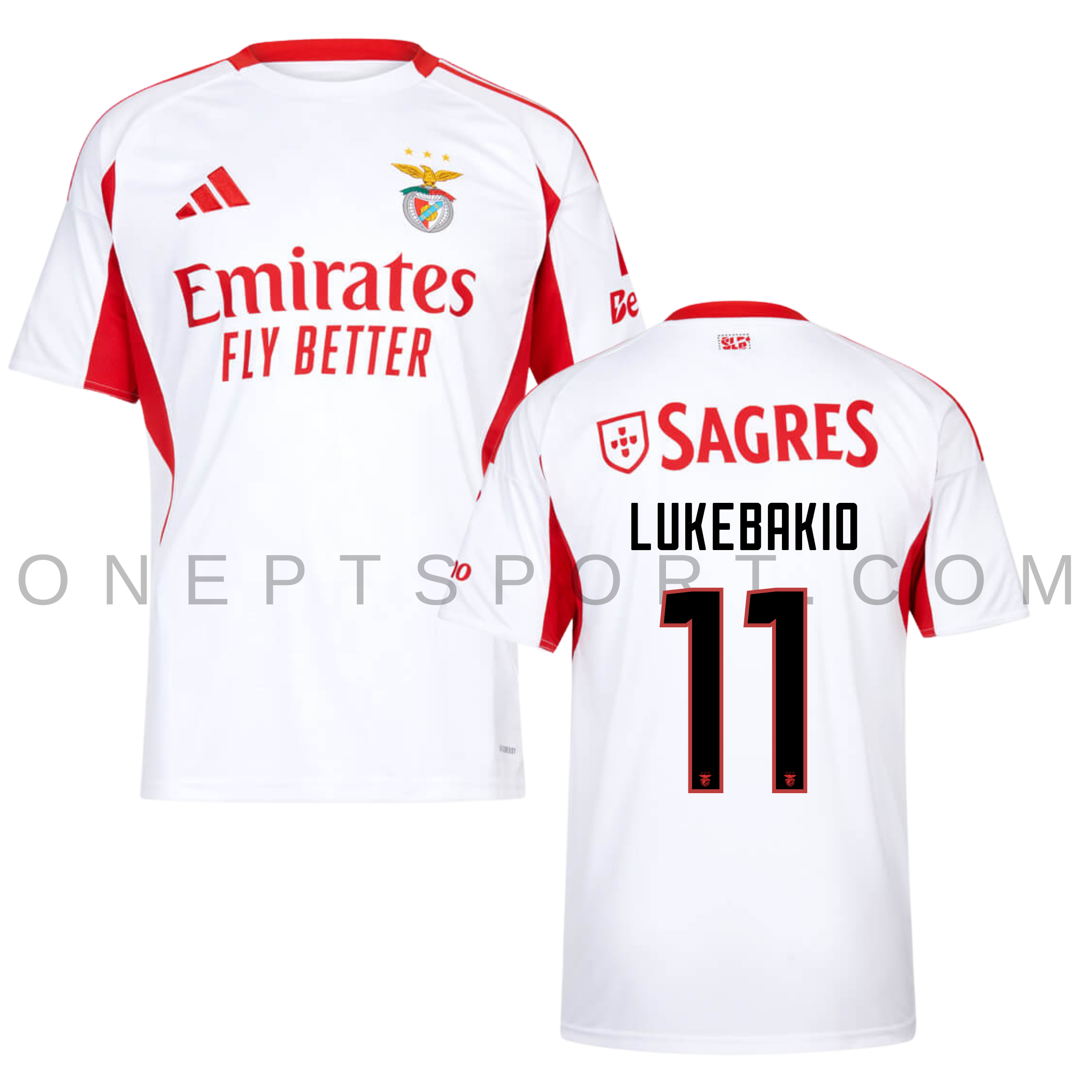 Camisola alternativa SL Benfica 25/26 - Lukebakio 11 - Versão adepto 1