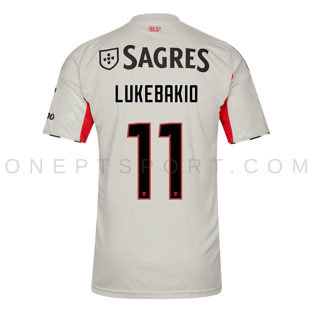 3ª Camisola SL Benfica 25/26 - Lukebakio 11 - Versão adepto