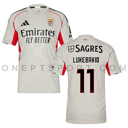 3ª Camisola SL Benfica 25/26 - Lukebakio 11 - Versão adepto