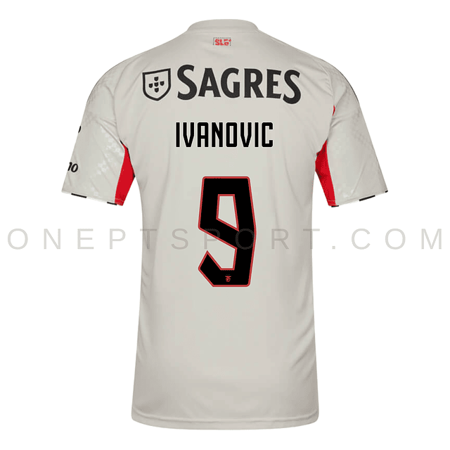 3ª Camisola SL Benfica 25/26 - Ivanovic 9 - Versão adepto